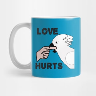 Love Hurts - Umbrella Cockatoo Parrot Mug